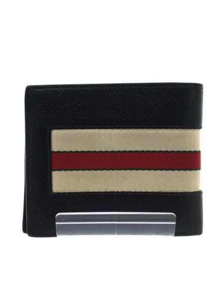 GUCCI(グッチ) / グッチ/ロゴ2つ折り財布/レザー/ブラック/メンズ