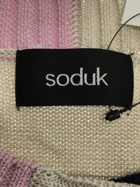 soduk(スドーク) / 22SS/Tape and Hole Knit Cardigan/カーディガン 