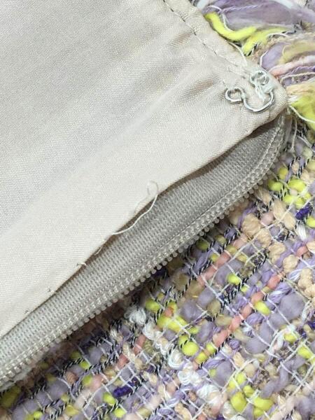 シャネル　スカート　38 CHANEL（シャネル） 金ボタン ツイード ひざ丈 スカート 38 黒