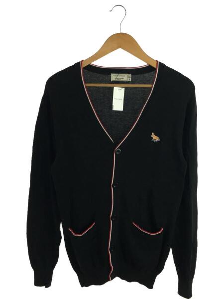 MAISON KITSUNÉ 黒 Vネックカーディガン S 【公式通販】