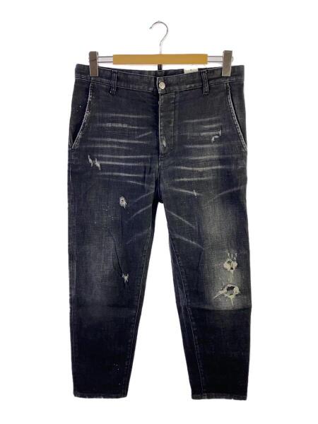 DSQUARED2 ダメージ加工 ブラックデニム 48