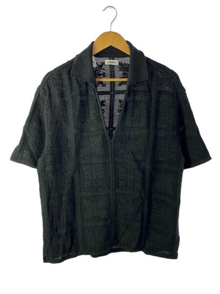 Coohem(コーヘン) / 22ss/ハワイアンキルト半袖ニットシャツ/S 