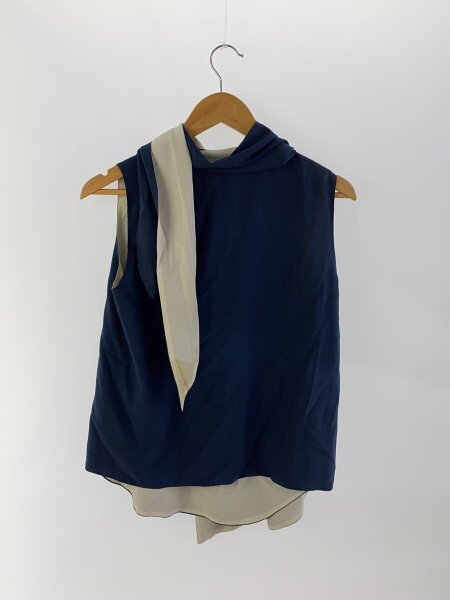 Celineセリーヌ フィービー シルクブラウス ネイビー36