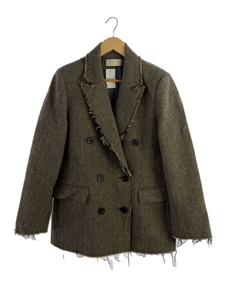 Plage(プラージュ) / tweed classic jacket/38/ウール/ブラウ 