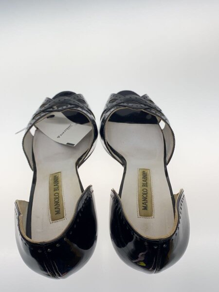 MANOLO BLAHNIK(マノロブラニク) / サンダル/37.5/ブラック | 中古品の 