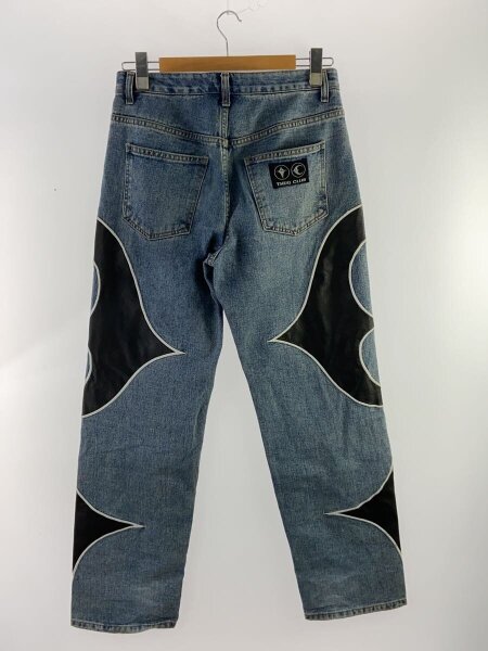 Thug Club(サグクラブ) / TC LEATHER WASHING DENIM PANTS/1/コットン 