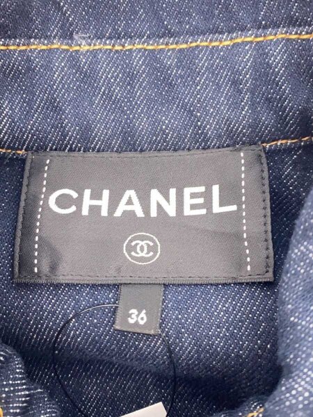 CHANEL(シャネル) / デニムベスト/36/コットン/インディゴ