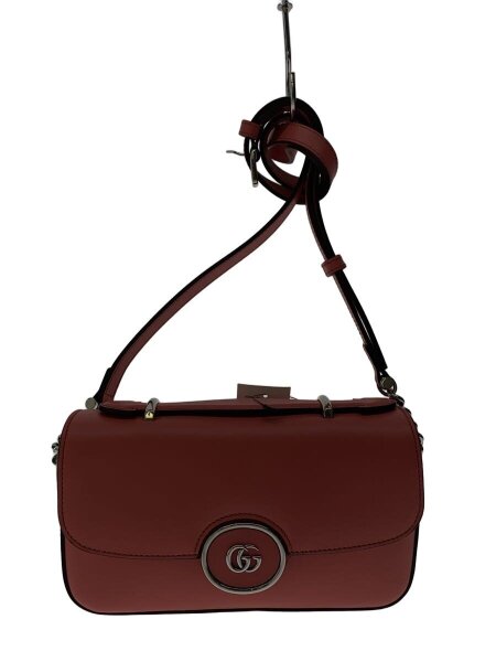 GUCCI(グッチ) / ショルダーバッグ_ダブルG/レザー/ピンク | 中古品の 