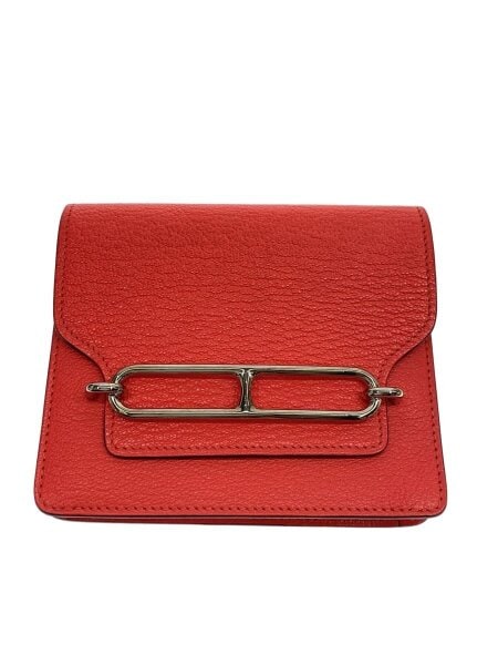 HERMES(エルメス) / 2つ折り財布/レザー/ピンク/レディース/U刻印 