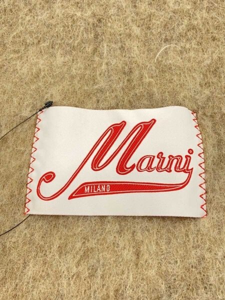 MARNI マルニ　チェックアルパカロゴマフラー　SCZC0047Q0 小物