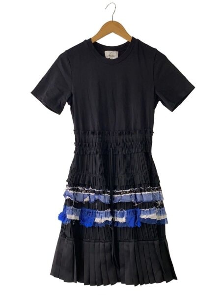 3.1 PHILLIP LIM パフスリーブ 袖 ニット ブラウス 紺 S/M 3.1 Phillip 