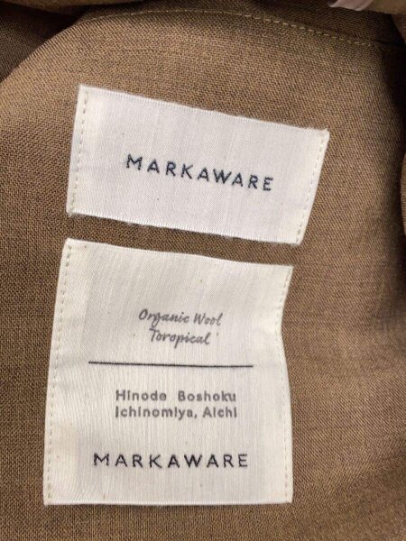 MARKAWARE(マーカウェア) / セットアップ/1/ウール/BRW/無地 | 古着の 