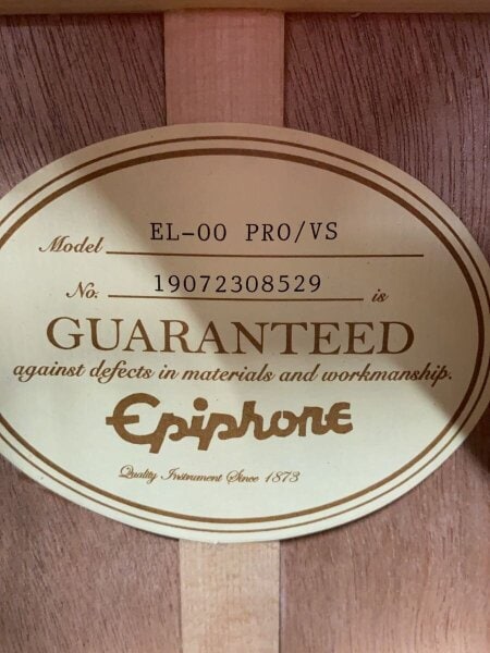 Epiphone(エピフォン) / EL-00 PRO/VS EL-00 PRO/エレアコ/本体のみ