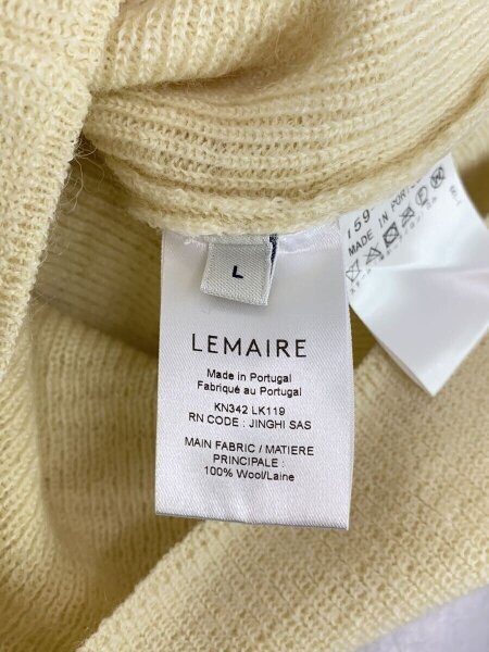 LEMAIRE(ルメール) / ニット・セーター(厚手)/L/ウール/IVO/無地/1159  