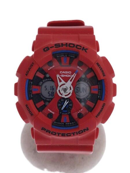 CASIO(カシオ) / クォーツ腕時計・G-SHOCK/デジアナ/レッド/GA-120TR 
