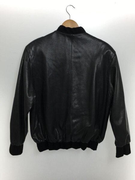 agnes b.◇レザージャケット・ブルゾン/2/レザー/BLK// ジャケット