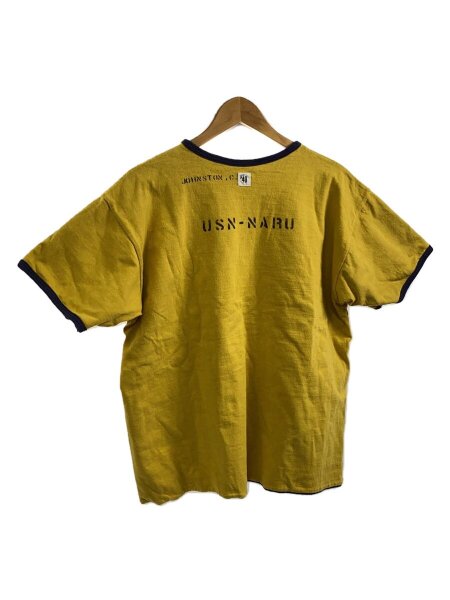 WAREHOUSE(ウェアハウス) / Tシャツ/40/コットン/YLW/Lot.4101 USN 