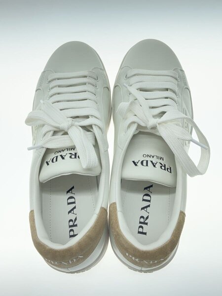 PRADA(プラダ) / 三角ロゴ/ローカットスニーカー/38.5/WHT/1E748N