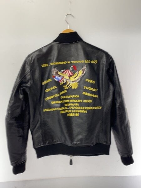 AVIREX / レザージャケット・ブルゾン/M/牛革/BLK/6151126 AVIREX(アヴィレックス) / レザージャケット・ブルゾン/M/牛革/BLK