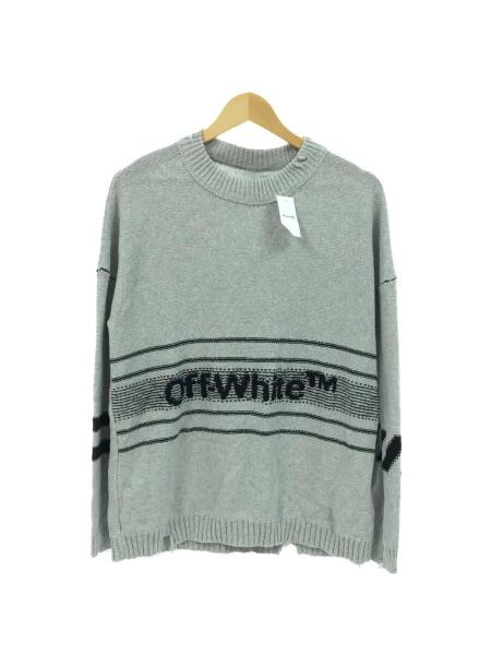 OFF-WHITE(オフホワイト) / セーター(薄手)/XS/コットン/GRY/無地/19SS 