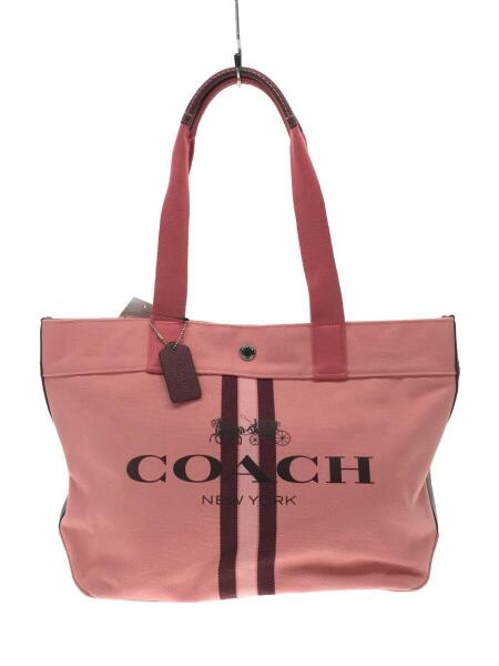 COACH(コーチ) / トートバッグ/デニム/PNK/391 SVB3R/ストライプバック 