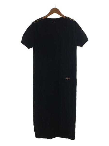 LOUIS VUITTON(ルイヴィトン) / 21AW/LVロゴ半袖ワンピース/L/カシミア 