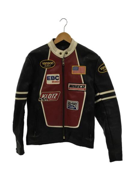 Vanson バンソン チームジャケット スタジャン レザー ブラウン 42 バンソンチームレザージャケット Vanson バンソン チームジャケット