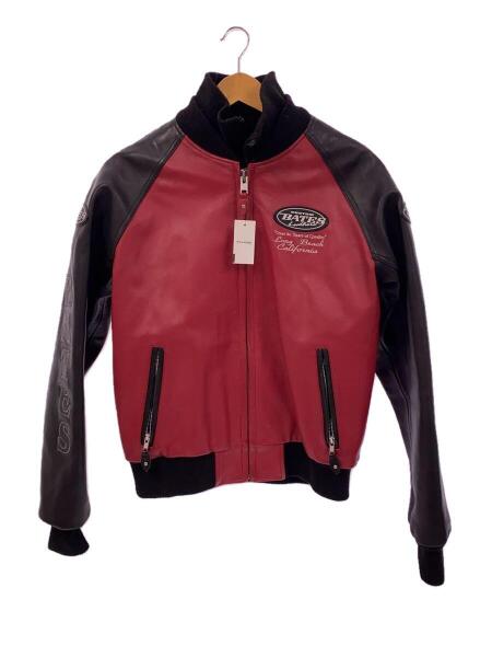 BATES(ベイツ) / バイカージャケット/ライダース/レザー/L/RED | 中古 