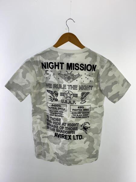 AVIREX(アヴィレックス) / Tシャツ/L/コットン/WHT/EMBROIDERED/NIGHT 