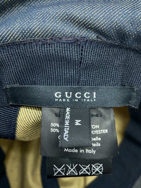 GUCCI(グッチ) / ダブルG/GG柄/バケットハット/M/コットン/NVY/無地 