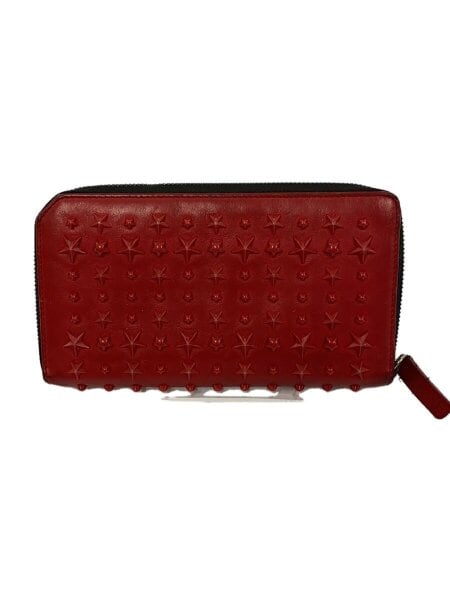 JIMMY CHOO(ジミーチュウ) / 長財布/レザー/レッド/レディース | 中古 