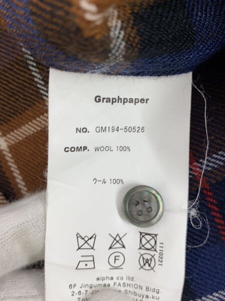 Graphpaper(グラフペーパー) / 長袖シャツ/1/ウール/ブラウン/チェック 