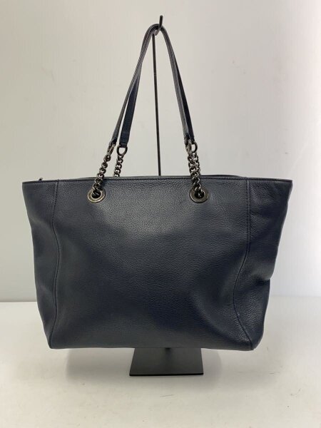 COACH(コーチ) / トートバッグ/レザー/ネイビー/ターンロック/チェーン 