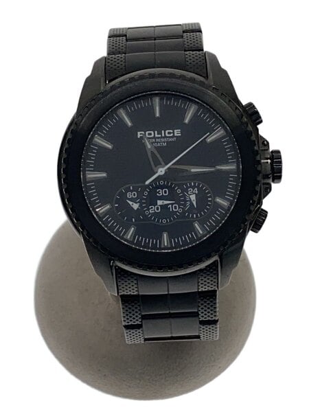 POLICE(ポリス) / クォーツ腕時計/アナログ/BLK/BLK/12076J// | 中古品 