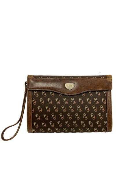 GUCCI(グッチ) / クラッチバッグ/レザー/BRW/総柄 | 中古品の販売