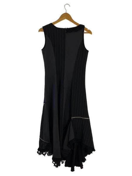 h.NAOTO ノースリーブワンピース h.NAOTO Blood / 蜘蛛の巣レース重ね