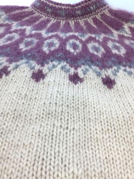 Alva Knit ノルディック ウール ニット カーディガン