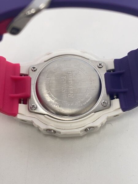 CASIO(カシオ) / クォーツ腕時計_BABY-G/デジタル/--/WHT/PUP/SS