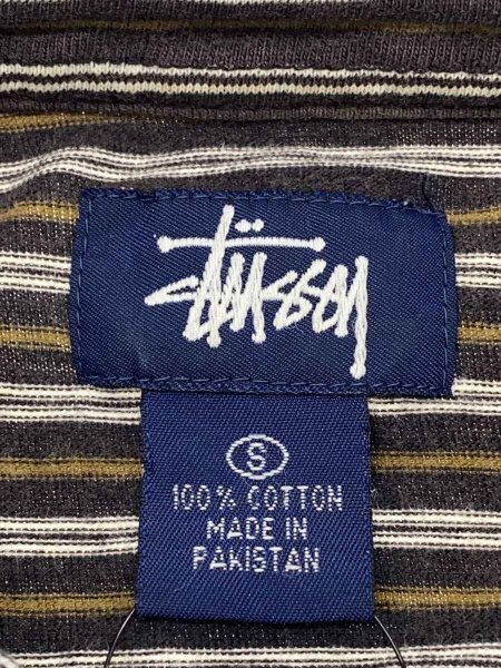 STUSSY(ステューシー) / ポロシャツ/S/コットン/マルチカラー/ボーダー 