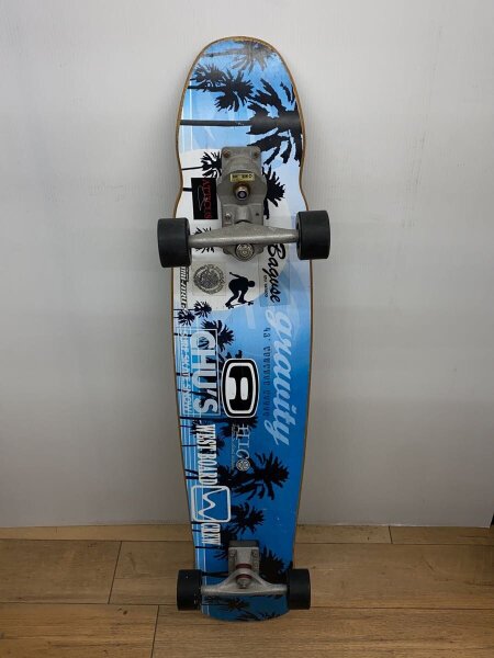 GRAVITY　ロングボード　スケートボード　美品　ブルー ストリート系スポーツ Gravity ロングボード ブルー