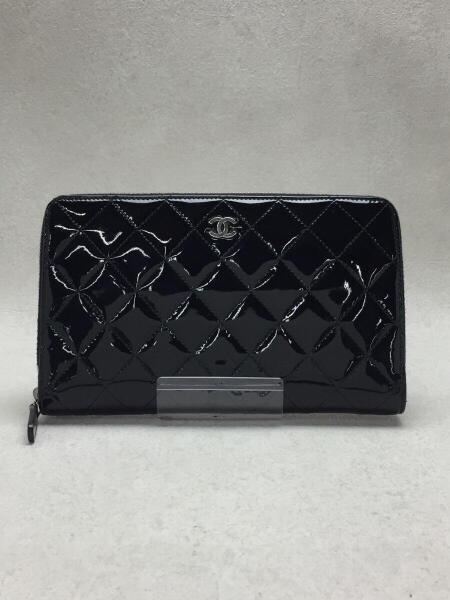 CHANEL長財布 エナメルココマーク パテントレザー