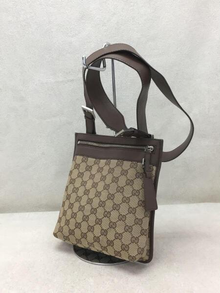 グッチ ショルダーバッグ美品  GG柄 92562 GUCCI(グッチ) / 92562/キャンバス/レザー/BEG/SLV/GG柄/ショルダー