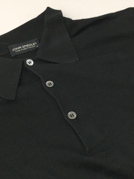 JOHN SMEDLEY(ジョンスメドレー) / 半袖/ポロシャツ/M/コットン/BLK 
