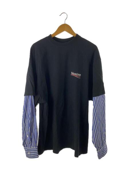 純正ストア BALENCIAGA ストライプ長袖シャツ 【公式通販】