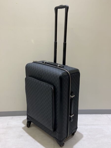GUCCI(グッチ) / トラベルキャリー/PVC/BLK/総柄/429038// | 中古品の 