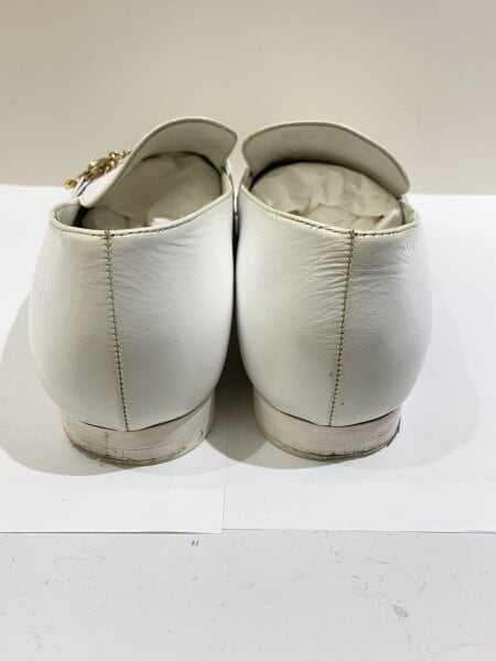 CHANEL(シャネル) / ココマーク/ローファー/37.5/WHT/G45568 | 中古品