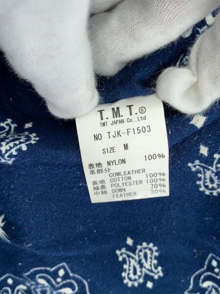 TMT(ティーエムティー) / LEATHER COMBINATION DOWN/ダウンジャケット