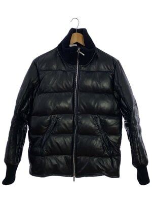 RED MOON レッドムーン　牛革レザーダウンジャケット RED MOON レッドムーン レザー ダウンジャケット 牛革 ブラック 40