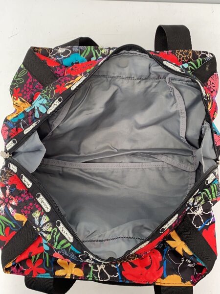 LESPORTSAC(レスポートサック) / ミニボストンバッグ/ナイロン/BLK/花 
