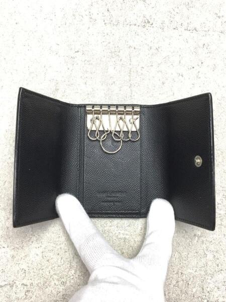 SAINT LAURENT / 6連キーケース/レザー/BLK/無地/メンズ/CFP485634 SAINT LAURENT(サンローラン) / 6連キーケース/レザー/BLK/無地/メンズ